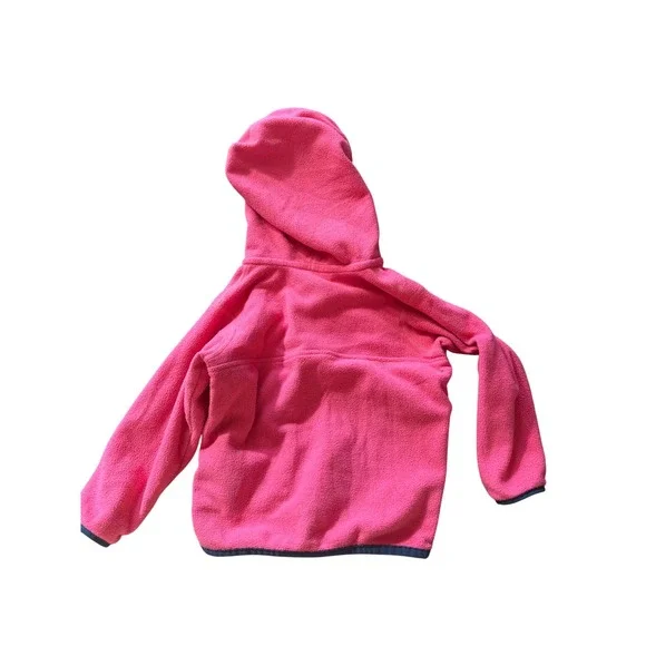 Patagonia Kids Pink Micro D Full Zip Fleece Hoodie Jacket 12-18M - Picture 2 of 4